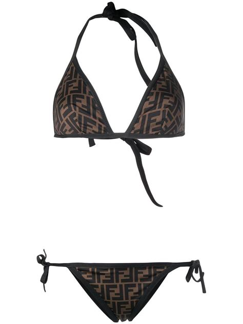 fendi women's bathing suit|Fendi black bikini.